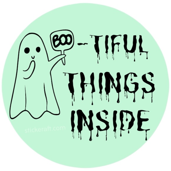 Bootiful Things Inside Stickers, Envelope Seals, Labels,13 colors to choose from - Picture 2 of 13